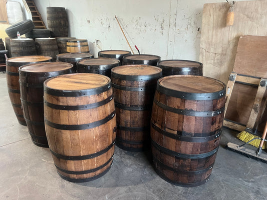 Clean and Stained Barrel Napa Valley Barrels