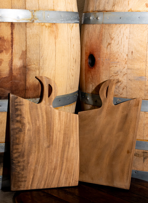 Teak Cutting Board Leah Handle NapaValleyBarrels